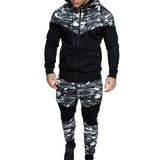 Camouflage Print Tracksuit Set