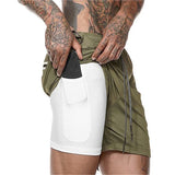 2-in-1 Inner Cycling and Jogging Shorts with Smartphone Pocket