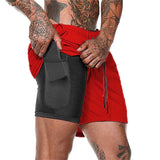 2-in-1 Inner Cycling and Jogging Shorts with Smartphone Pocket