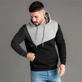 Patchwork Fitness Hoodie Streetwear