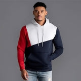 Patchwork Fitness Hoodie Streetwear
