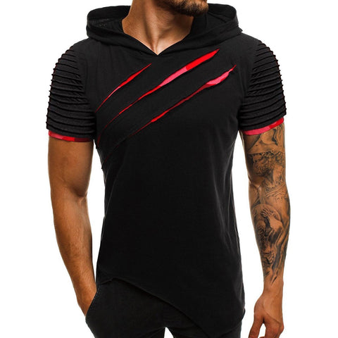 Comfortable Hooded Fitness T-shirt