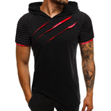 Comfortable Hooded Fitness T-shirt