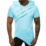 Comfortable Hooded Fitness T-shirt