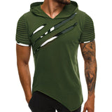 Comfortable Hooded Fitness T-shirt