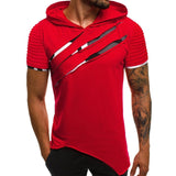 Comfortable Hooded Fitness T-shirt