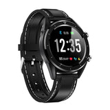 Leather/Steel Strap Color Display Smart Fitness Tracker