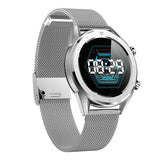 Leather/Steel Strap Color Display Smart Fitness Tracker