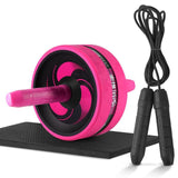 Indoor Workout Ab Roller & Jump Rope Set