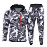 Camouflage Print Tracksuit Set