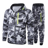 Camouflage Print Tracksuit Set