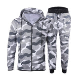 Camouflage Print Tracksuit Set
