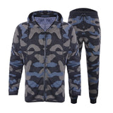 Camouflage Print Tracksuit Set