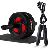 Indoor Workout Ab Roller & Jump Rope Set