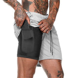 2-in-1 Inner Cycling and Jogging Shorts with Smartphone Pocket