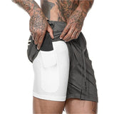 2-in-1 Inner Cycling and Jogging Shorts with Smartphone Pocket