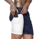 2-in-1 Inner Cycling and Jogging Shorts with Smartphone Pocket