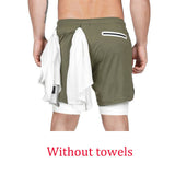 2-in-1 Inner Cycling and Jogging Shorts with Smartphone Pocket