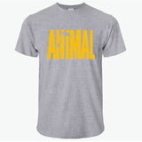 Printed ANIMAL Cotton Fitness T-shirt