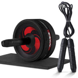 Indoor Workout Ab Roller & Jump Rope Set