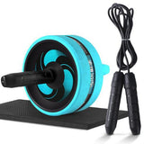 Indoor Workout Ab Roller & Jump Rope Set