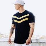 Casual Solid Cotton Men's Fitnes Tee
