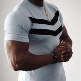 Casual Solid Cotton Men's Fitnes Tee