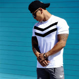 Casual Solid Cotton Men's Fitnes Tee